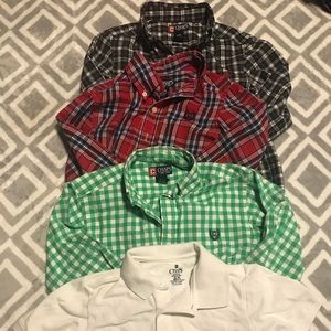 Lot Of 4 Size 8 Chaps Boys Shirts